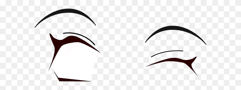 600x255 Cartoon Wink Group With Items - Anime Eyes PNG