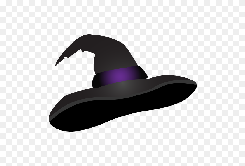 512x512 Cartoon Witch Hat Group With Items - Cartoon Hat PNG
