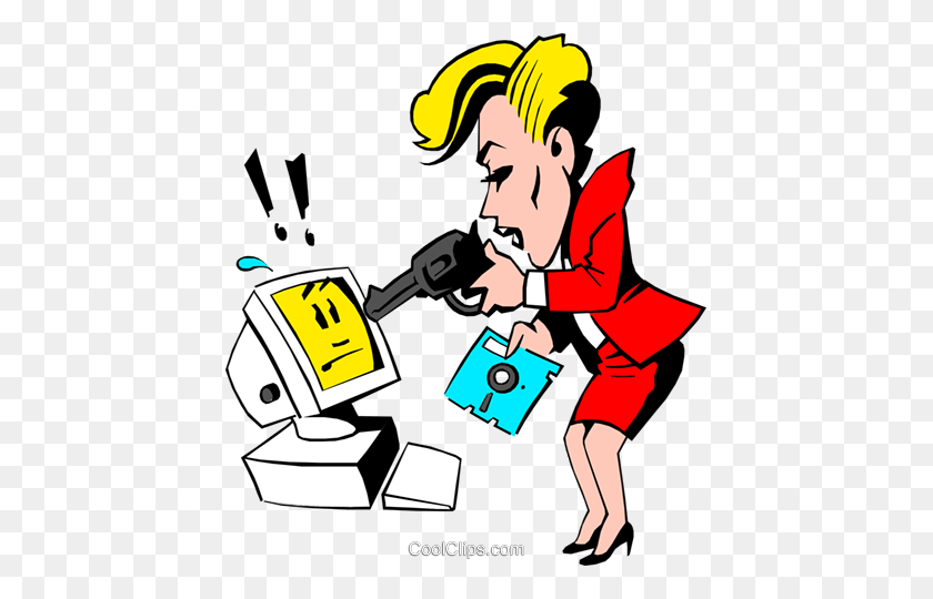 433x480 Cartoon Woman Pointing A Gun - Person Pointing Clipart