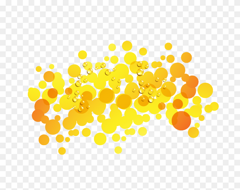 1772x1378 Cartoon Yellow Gradient Black Dot Element Free Download Png - Yellow Dot PNG