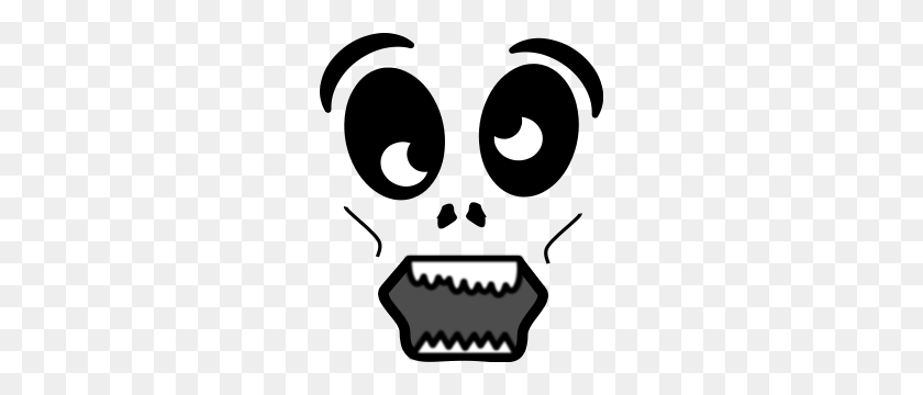 258x300 Мультфильм Зомби Лицо Png Картинки Для Интернета - Зомби Клипарт Черный И Белый