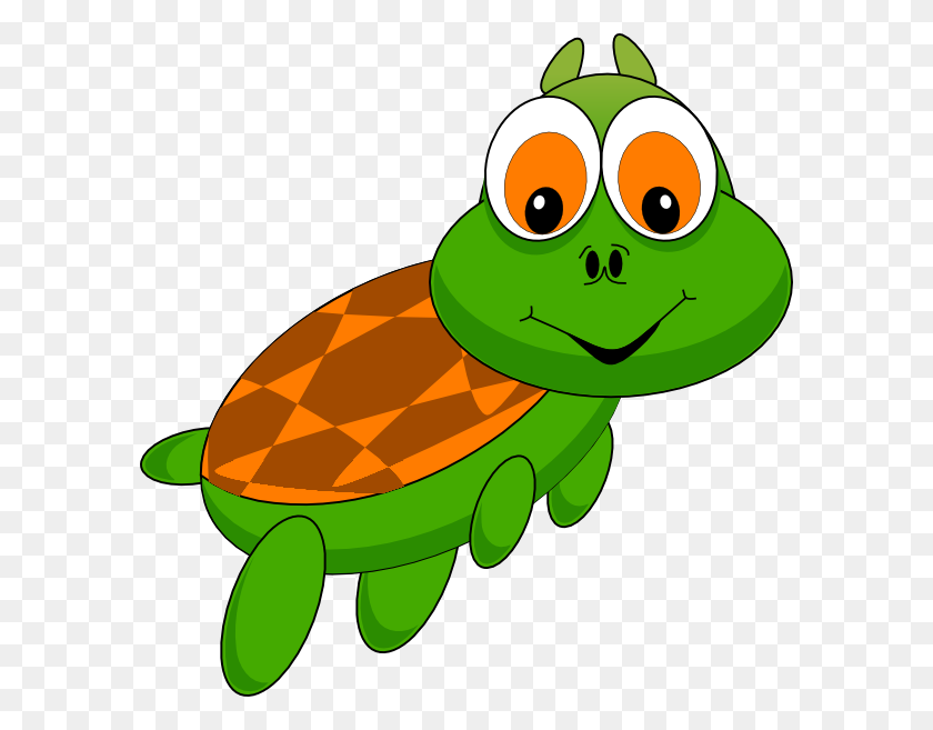 588x597 Cartoonish Turtle Png, Clip Art For Web - Pond Clipart