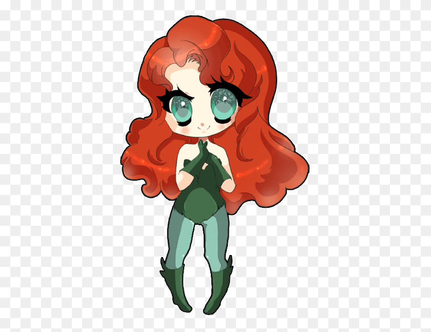 375x587 Cartoony Poison Ivy, Ivy - Poison Ivy PNG