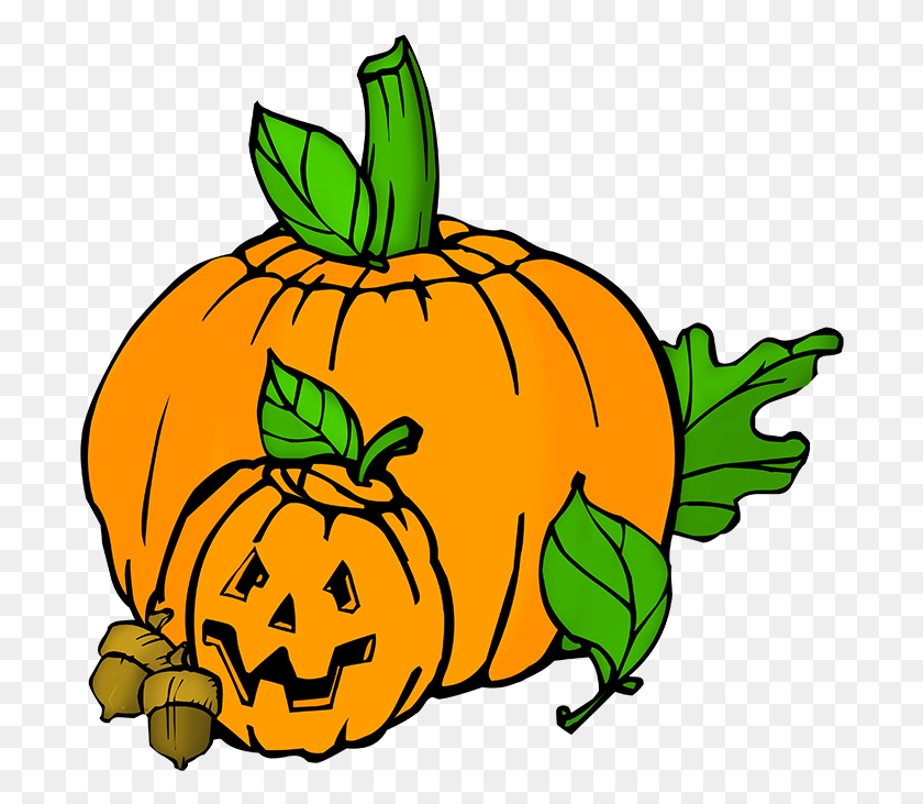 696x671 Carved Pumpkin Heads - Pumpkin Carving Clipart