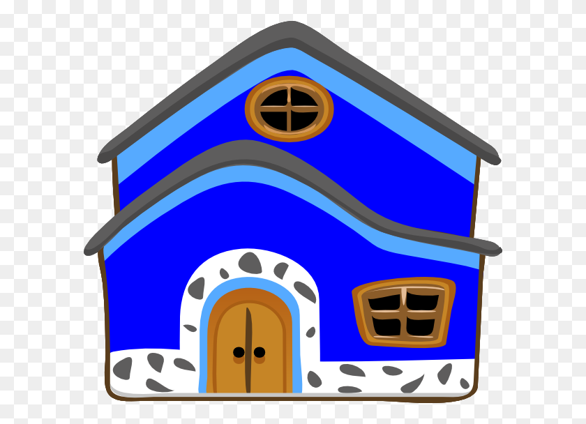 600x548 Casa Azul Синий Дом Картинки - Casa Клипарт