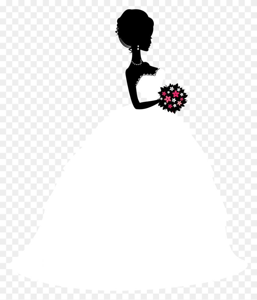 1507x1781 Casamento Images Графика Свадьба, Невеста И Невеста - Силуэт Невесты Клипарт
