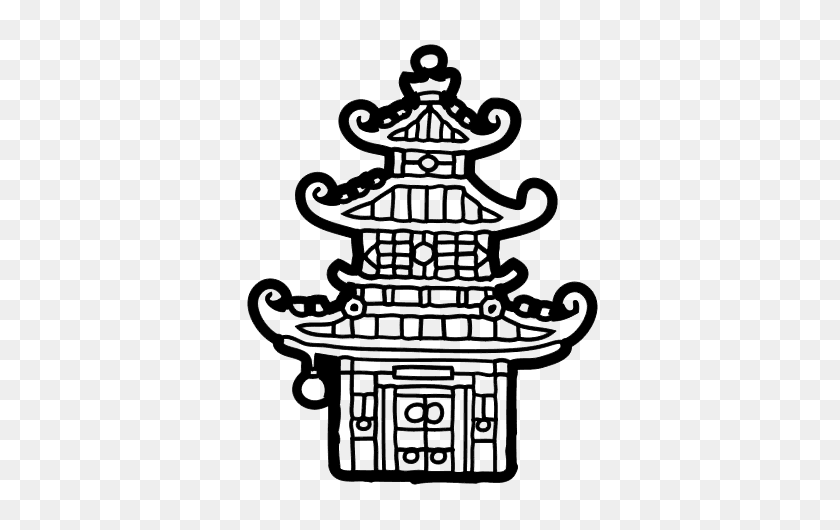 600x470 Casas Da China - Pagoda Clipart
