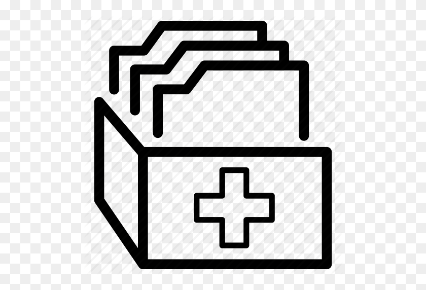 512x512 Case, Files, Folder, Health, History, Medical, Records Icon - Medical Records Clipart
