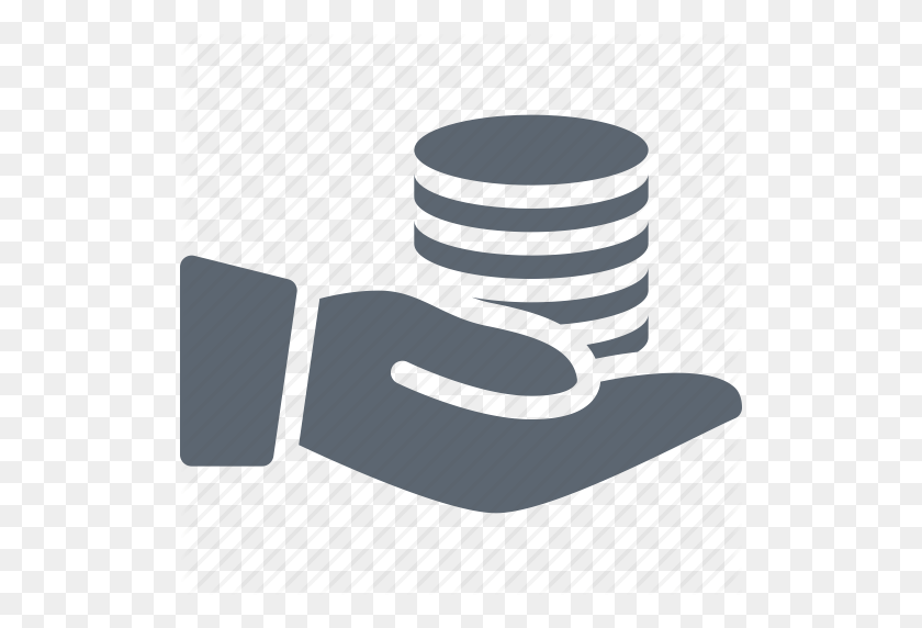 512x512 Cash, Coins, Finance, Hand, Hold, Money, Stack Icon - Money Stack PNG