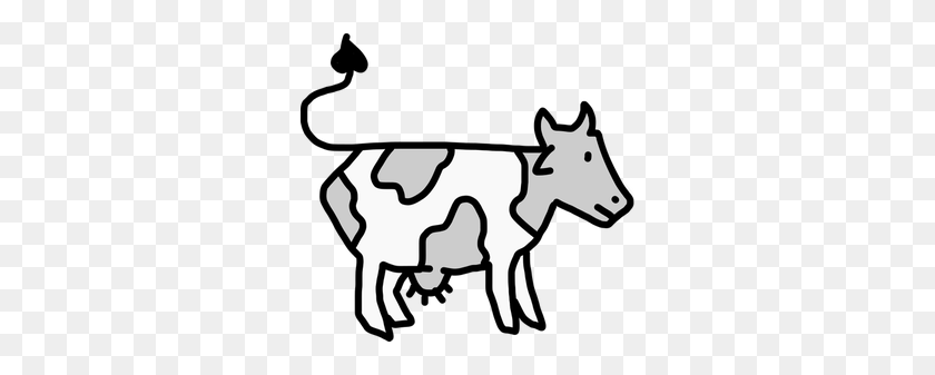 300x277 Clipart De Vaca De Efectivo - Imágenes Prediseñadas De Ordeñando Una Vaca