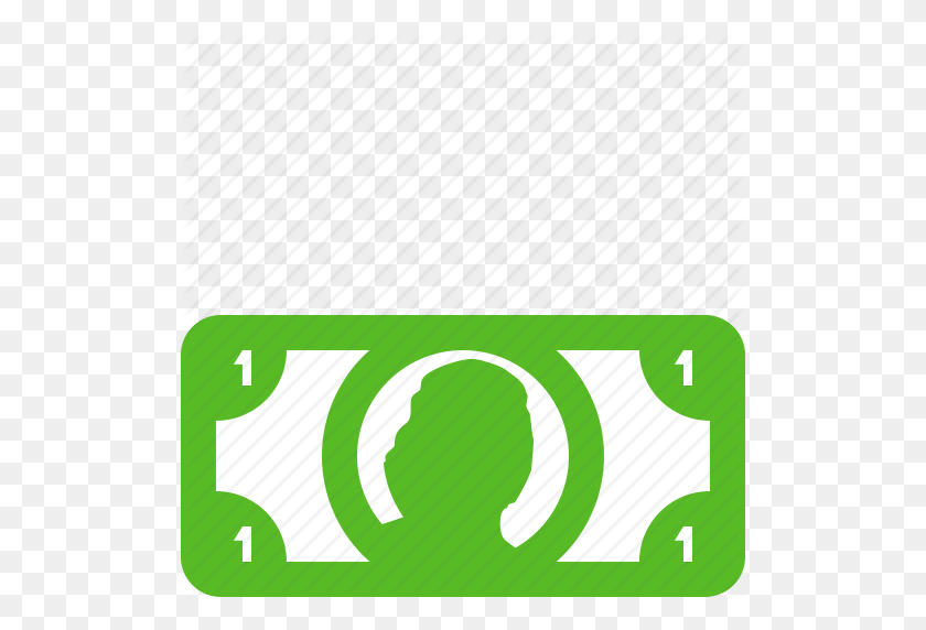 512x512 Cash, Currency, Dollar, Dollar Bill, Finance, Money, One Dollar Icon - Hundred Dollar Bill PNG