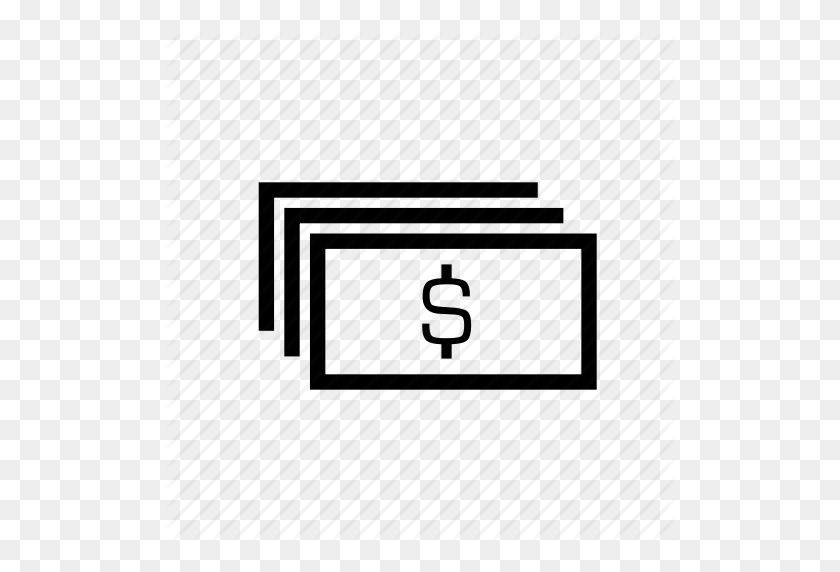 512x512 Cash, Dollar Bills, Dollars, Money, Stack Of Dollars, U S Economy - 100 Dollar Bill PNG