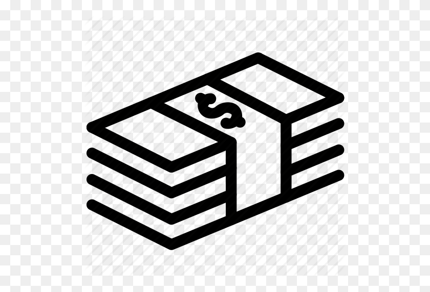 512x512 Наличные Деньги Png Черный И Белый Прозрачный Деньги Черный И Белый - Дождь Деньги Png