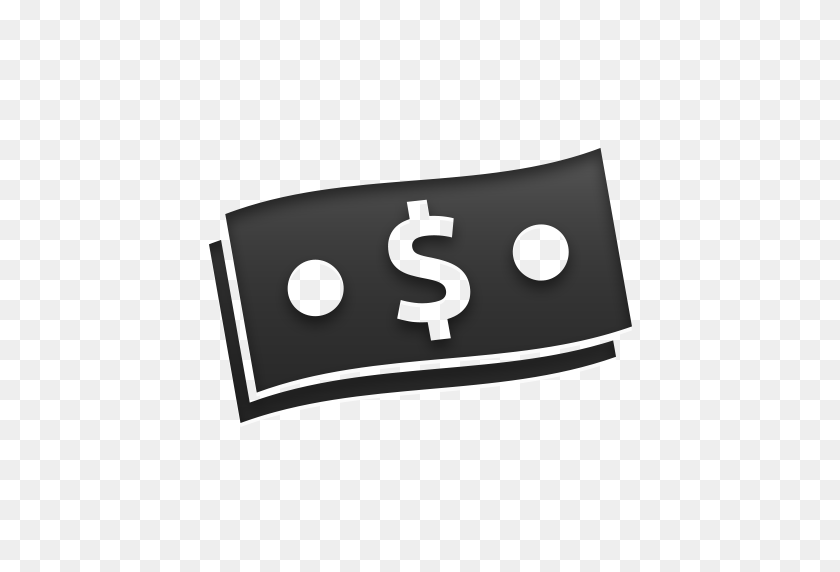 512x512 Наличные Деньги Png Черный И Белый Прозрачный Деньги Черный И Белый - Падающие Деньги Png