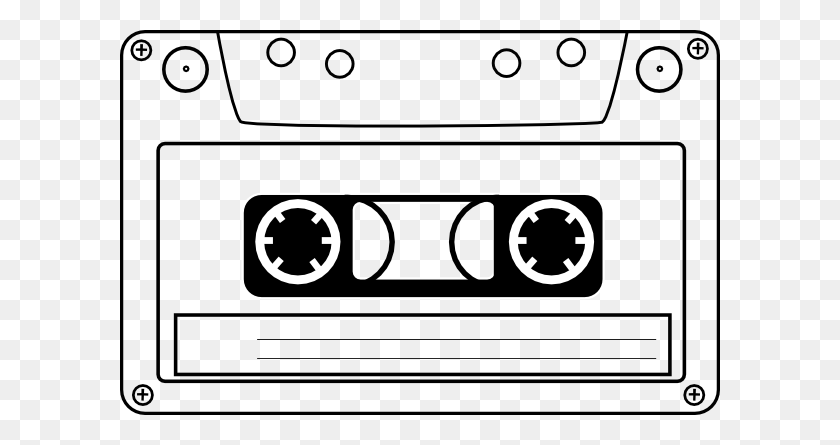 600x385 Cassette Audio Tape Clip Art - PNG Tape