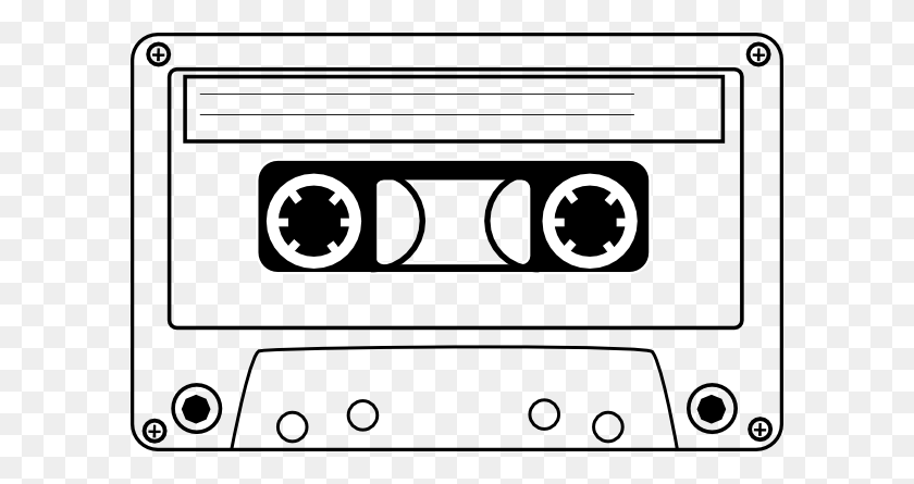 600x385 Cassette Clip Art - Cassette PNG
