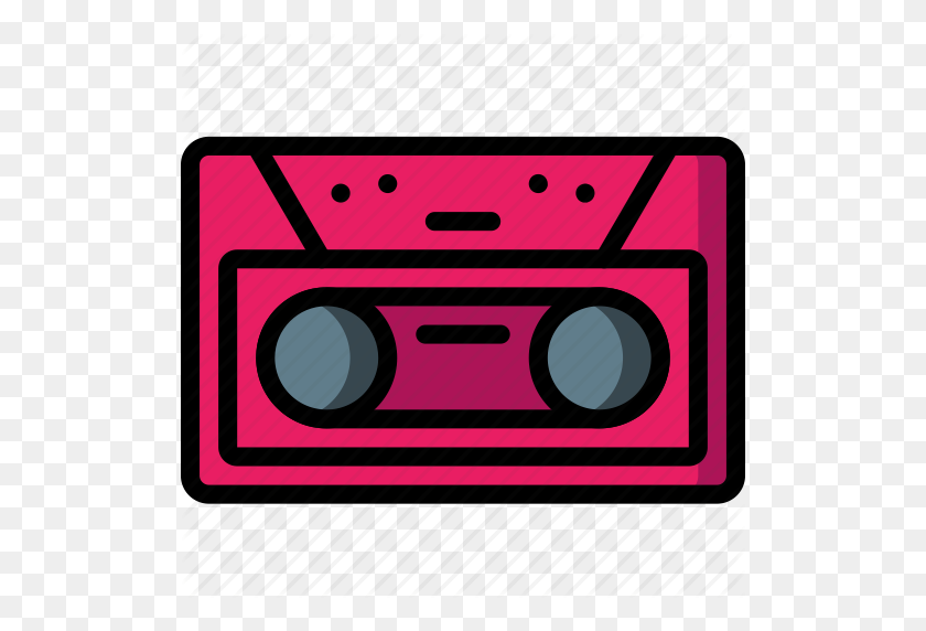 512x512 Cassette, Deck, Music, Retro, Tape, Tech Icon - Cassette PNG