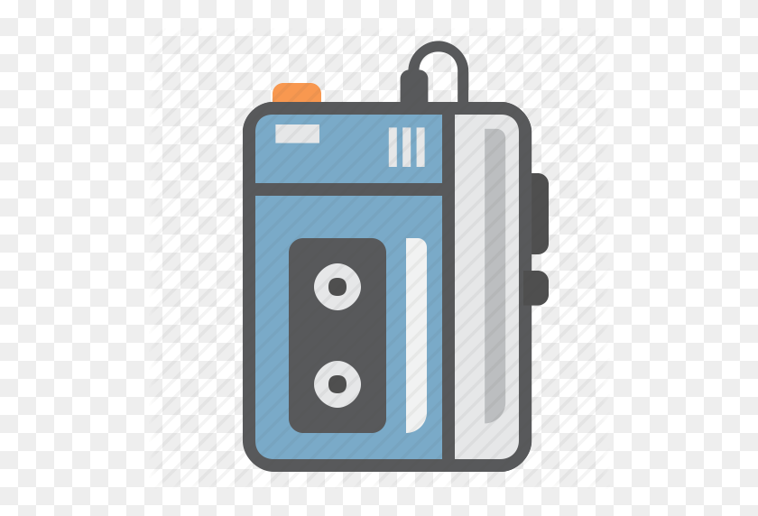 512x512 Cassette, Music, Music Player, Sony, Vintage, Walkman Icon - Walkman PNG