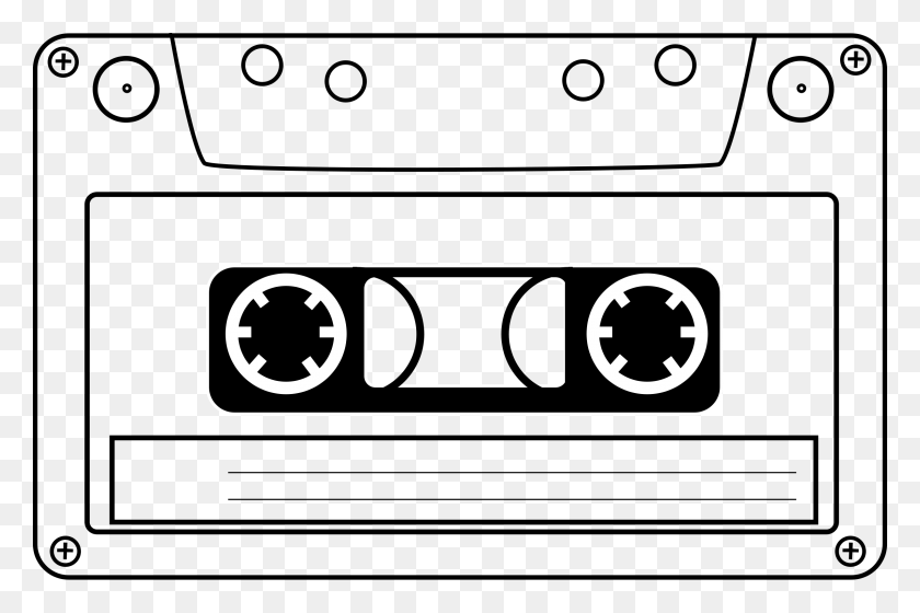 2400x1541 Cassette Tape Clip Art - Karaoke Clipart Free