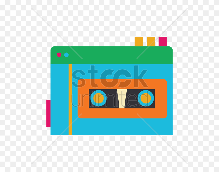 600x600 Cassette Tape Player Vector Image - Cassette Tape PNG