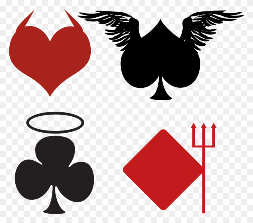 860x750 Cassino Hearts Suit Playing Card Card Game - Euchre Clipart