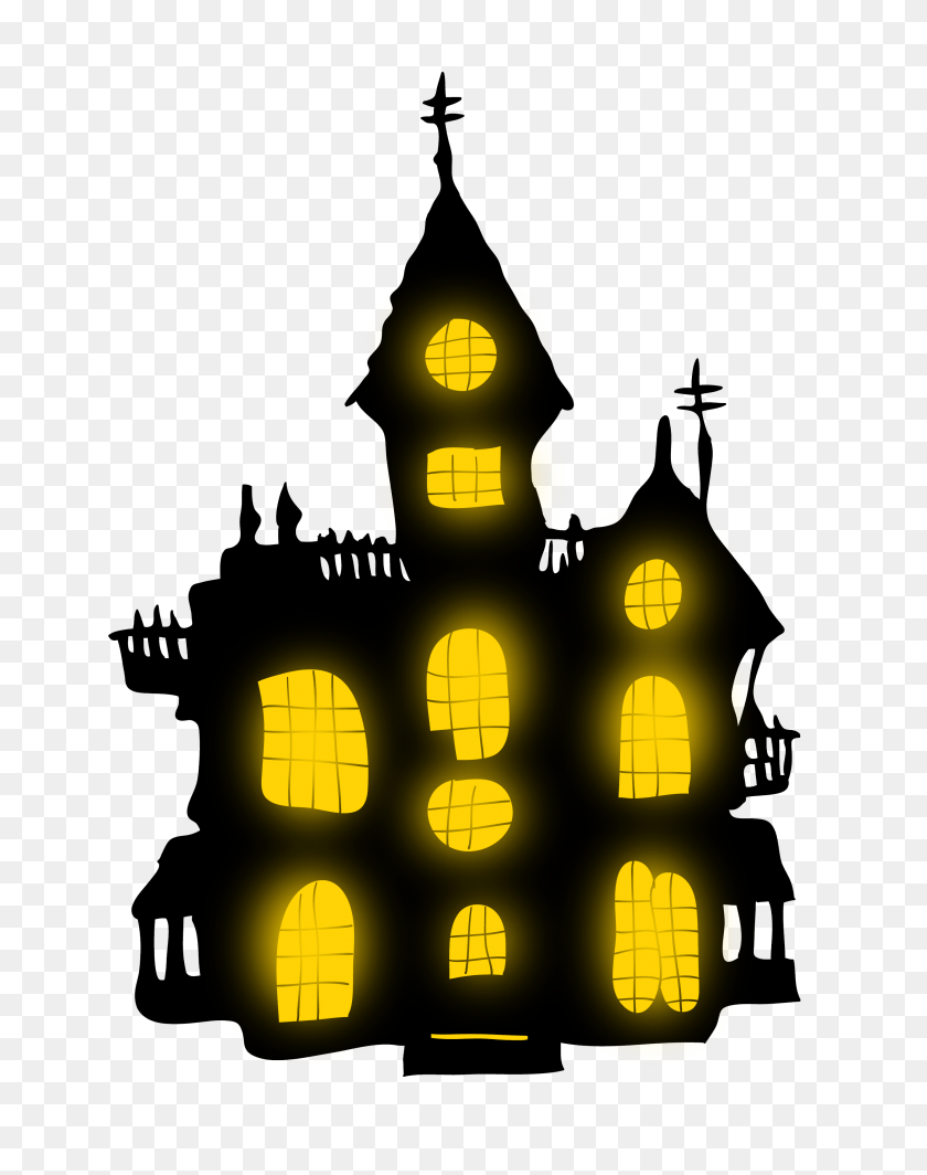 2664x3432 Castle Clipart Halloween - Halloween House Clipart