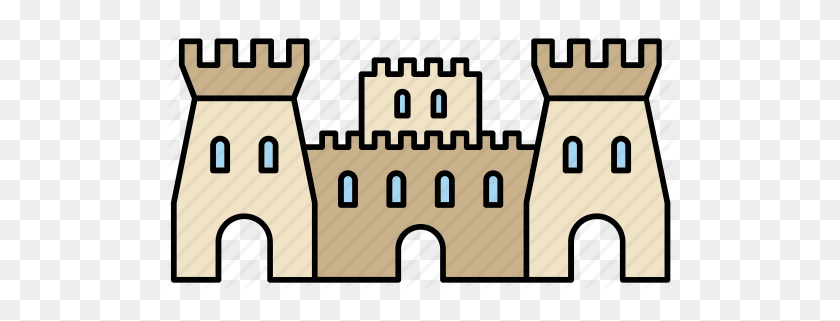 512x261 Castle, Construction, Fortress, Medieval, Middle Ages, Tower, Wall - Castle Wall PNG