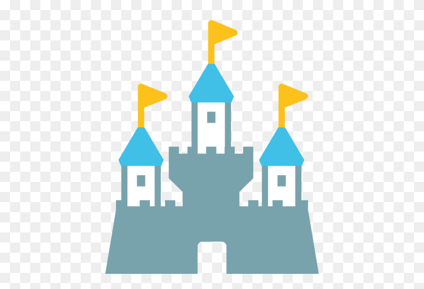 512x512 Замок Emoji - Дисней Замок Png