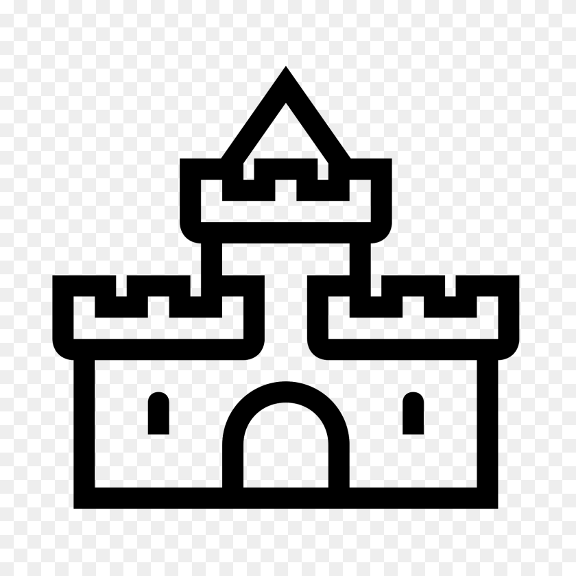 1600x1600 Castle Icon - Fantasy Map Icons PNG