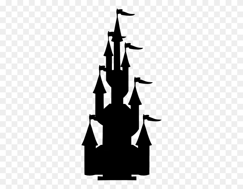 276x595 Castle Outline Cliparts - Disney World Castle Clipart
