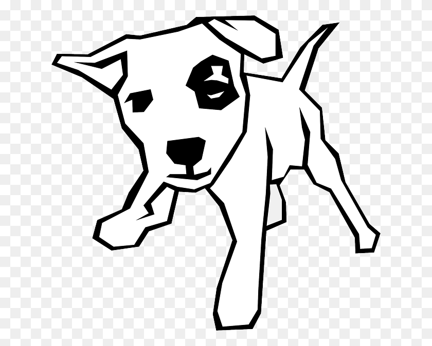 640x614 Gato Y Perro Png Blanco Y Negro Transparente Gato Y Perro Negro - Perro De Dibujos Animados Png