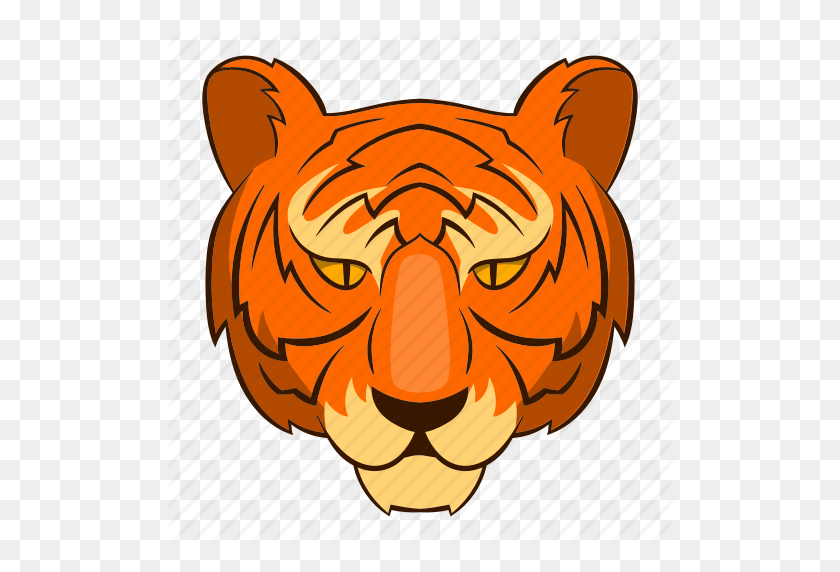 512x512 Cat, Classic, Concept, Graphic, Head, Tattoo, Tiger Icon - Tiger Head PNG