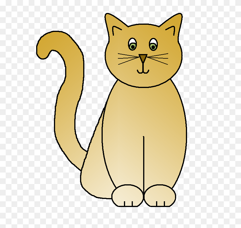 610x733 Cat Clip Art Cat Sketches Cat Drawings - Cat Face Clipart