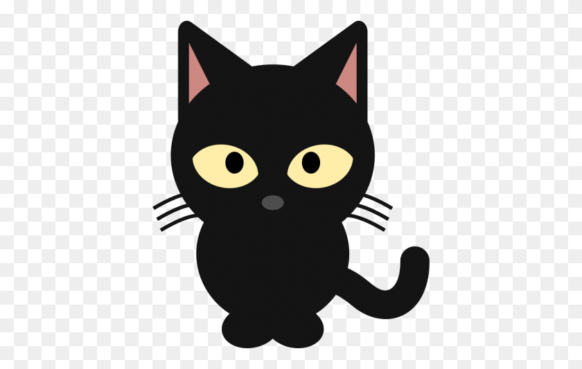 400x473 Cat Clip Art Clipartcow - Black Cat Clipart