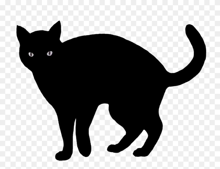 1024x772 Cat Clip Art Silhouette Clipart Back Winging - Feed Cat Clipart