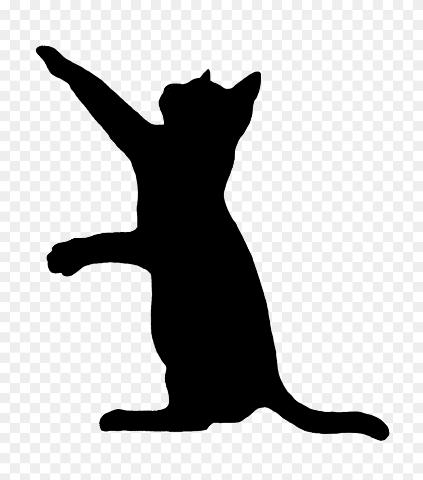 1181x1353 Кошка Клипарт Черно-Белый Баннер - Баннер Png Черный И Белый