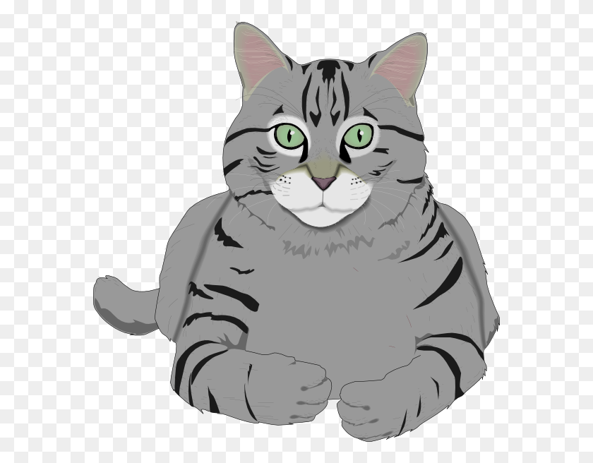 576x596 Cat Clipart Free Images - Scared Cat Clipart