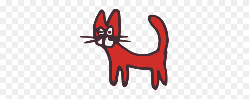 299x273 Cat Clipart Red - Pete The Cat Shoes Clipart