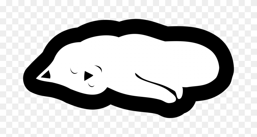 1500x750 Cat Computer Icons Cartoon Line Art Sleep - Sleep Clipart