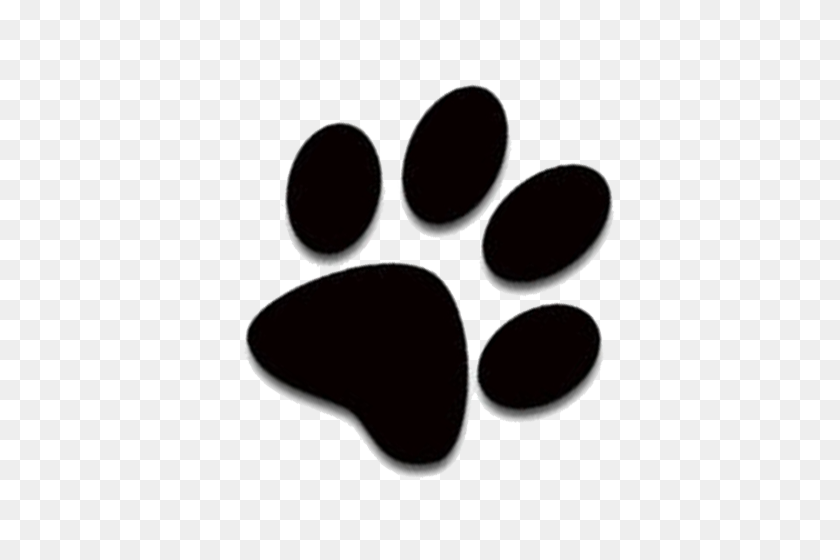 600x500 Cat Dog Kitten Paw Clip Art - Dog Paw Clipart Black And White