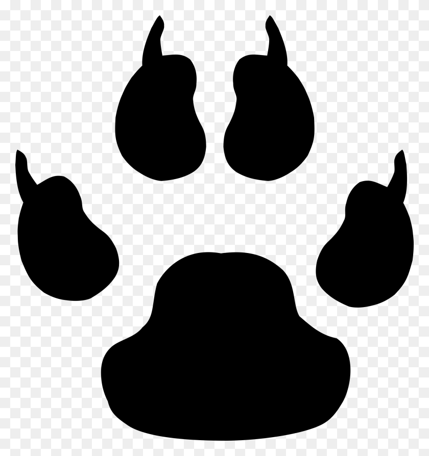 2244x2400 Cat Dog Paw Footprint Clip Art - Dog Footprint Clipart