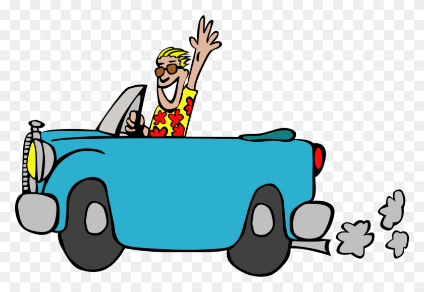1024x682 Cat Driving Car Clipart Under Winging - Drive In Clipart