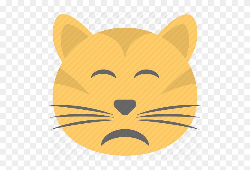 512x512 Gato Emoji, Cara De Gato, Emoticon, Gatito, Smiley Icono - Gato Emoji Png
