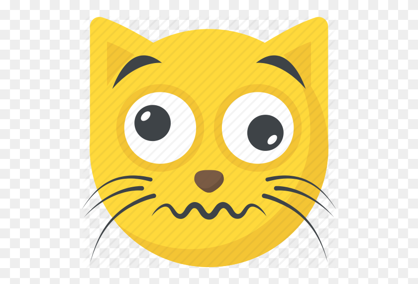 512x512 Gato Emoji, Cara Confundida, Confundido, Emoji, Smiley Icon - Cara Confundida Png