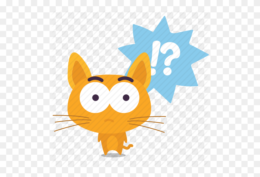 512x512 Cat, Emoji, Question Icon - Cat Emoji PNG