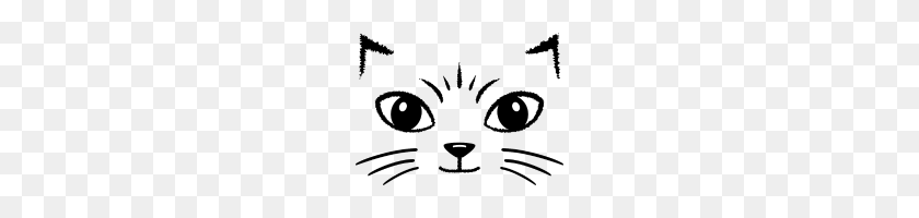 190x140 Cat Face - Cat Face PNG