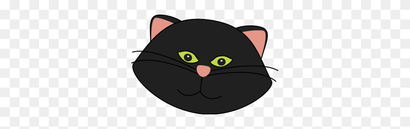 301x205 Cat Face Clip Art Black Cat Face Clip Art Image - Cat Ear Clipart