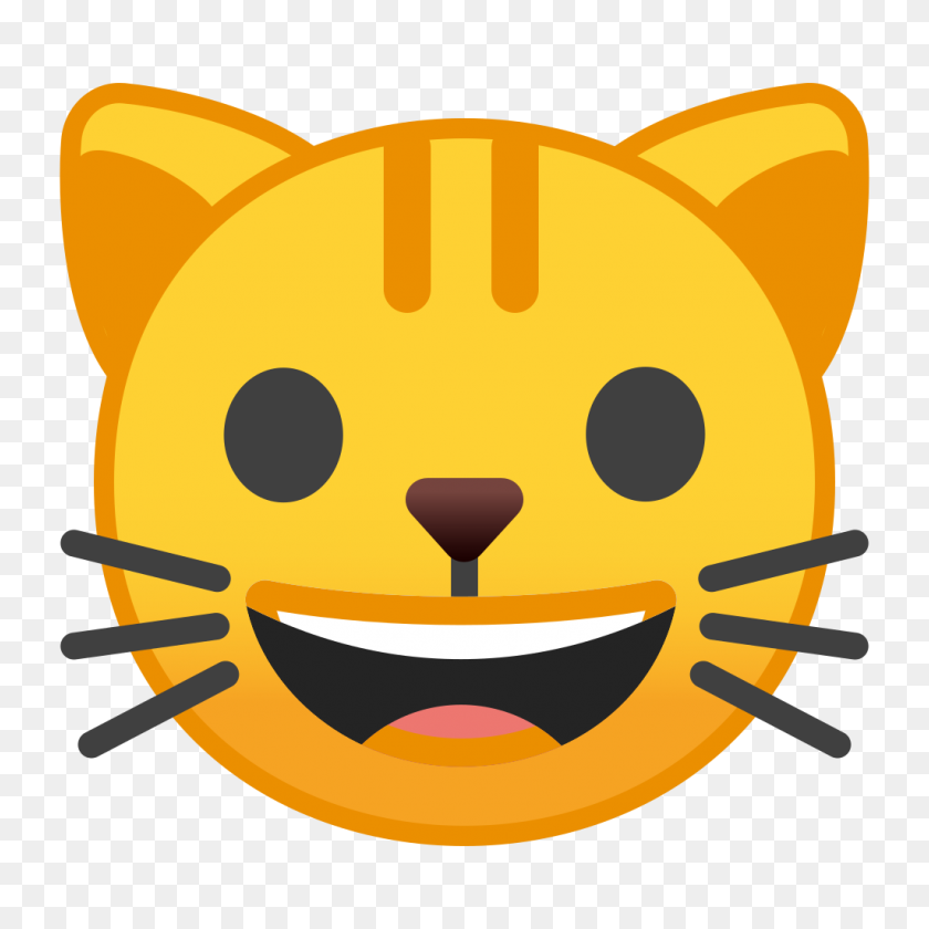 1024x1024 Значок Лицо Кошки Ното Смайлики Животные Набор Иконок Природы Google - Лицо Кошки Png