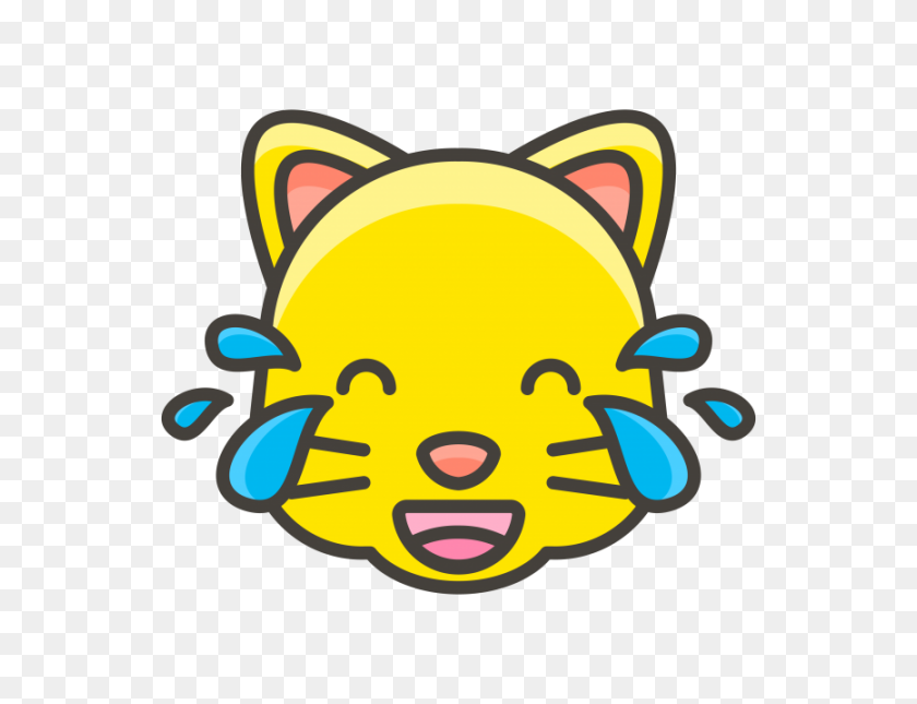866x650 Cara De Gato Con Lágrimas De Alegría Emoji Png Transparente Emoji - Cara De Gato Png