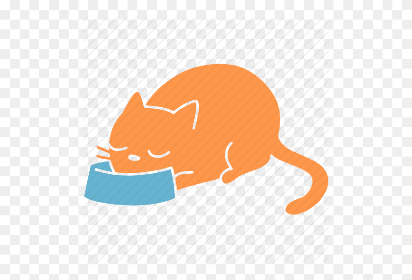 512x512 Cat, Feline, Food, Ginger, Meal, Meow, Pet Icon - Ginger PNG
